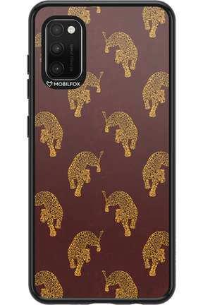 Burgundy Leopard Pattern - Samsung Galaxy A41