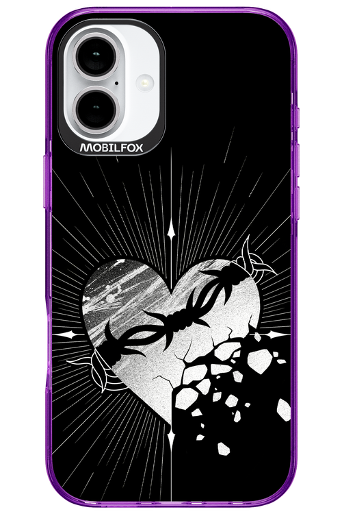 Fehér Szív - Apple iPhone 16 Plus