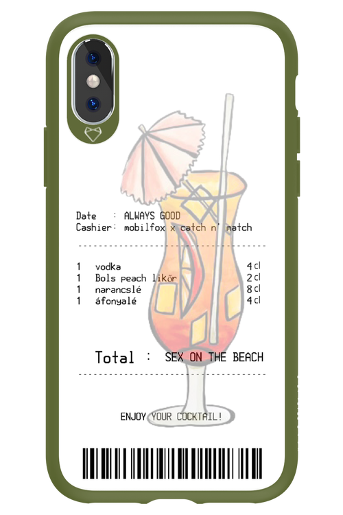 sex on the beach koktél - Apple iPhone X