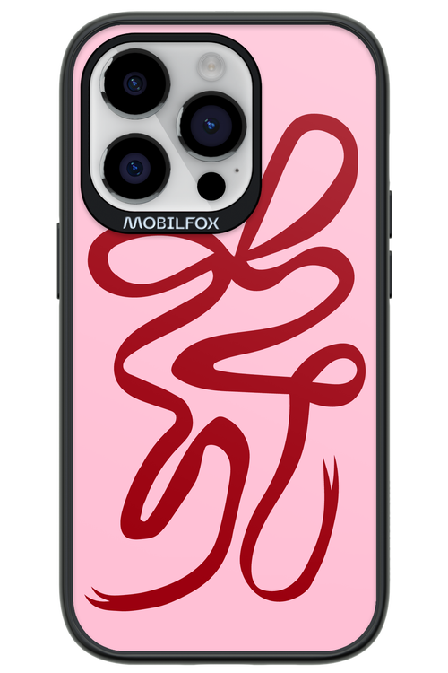 Burgundy Bow - Apple iPhone 14 Pro