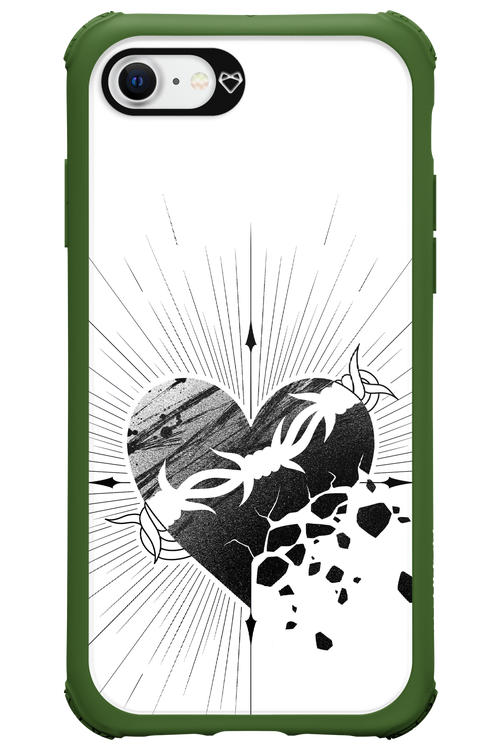 Fekete Szív - Apple iPhone 8