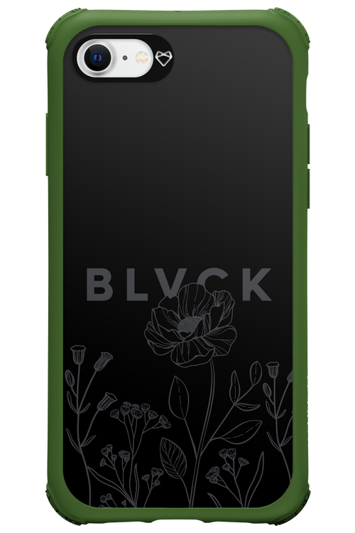 Black Flowers - Apple iPhone 8