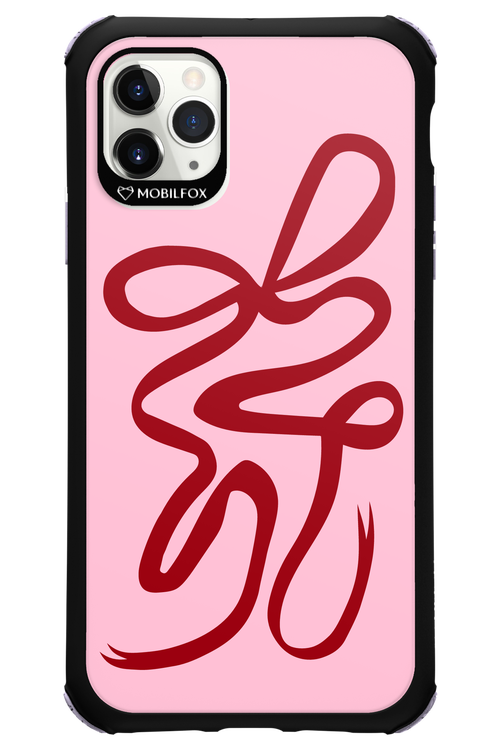 Burgundy Bow - Apple iPhone 11 Pro Max