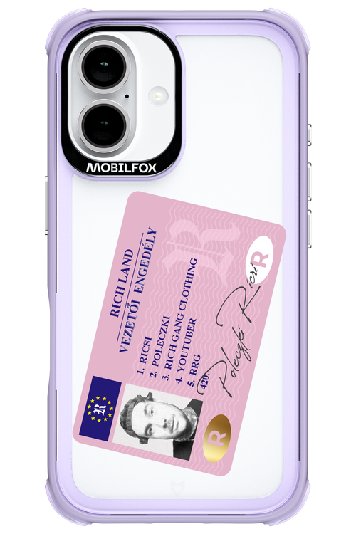 Vezetői engedély - Apple iPhone 16