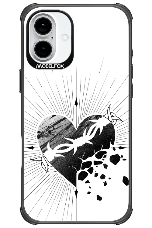 Fekete Szív - Apple iPhone 16 Plus