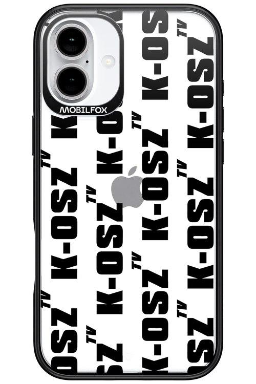 K-osz Transparent Black - Apple iPhone 16 Plus