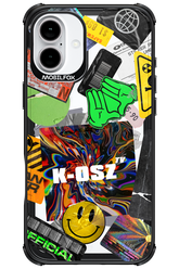 K-osz Sticker Transparent - Apple iPhone 16 Plus