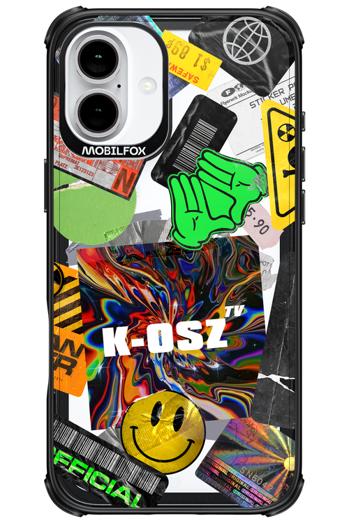 K-osz Sticker Transparent - Apple iPhone 16 Plus