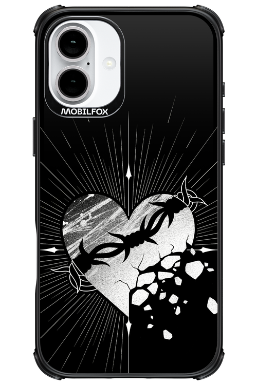 Fehér Szív - Apple iPhone 16 Plus