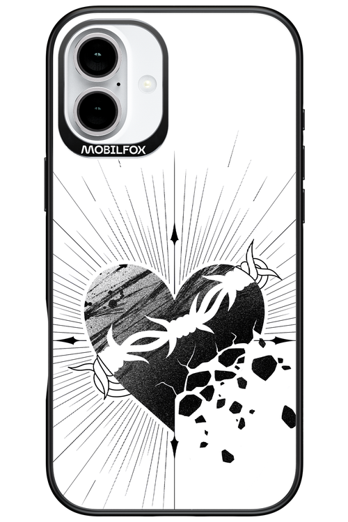 Fekete Szív - Apple iPhone 16 Plus