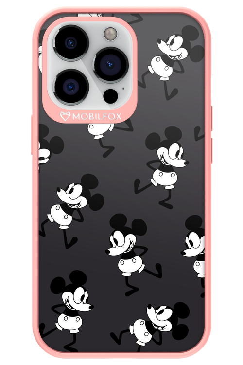 Iconic Mouse (antracite pattern) - Apple iPhone 13 Pro