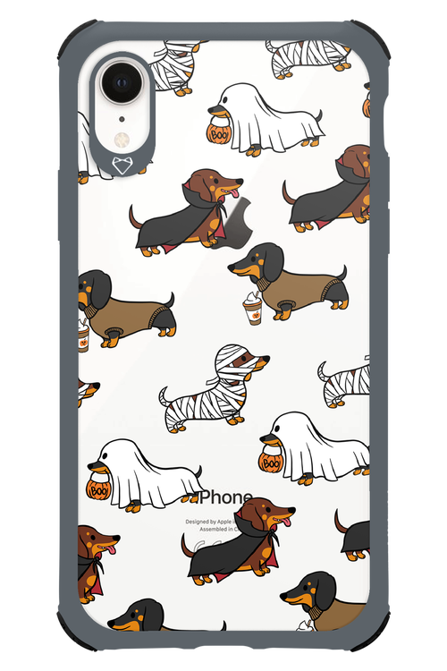 Scary Dachshund (Transparent) - Apple iPhone XR