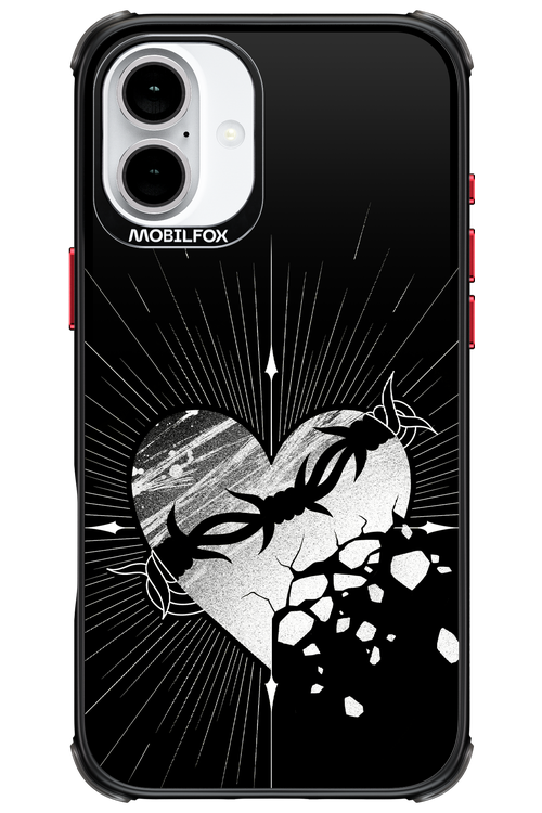 Fehér Szív - Apple iPhone 16 Plus