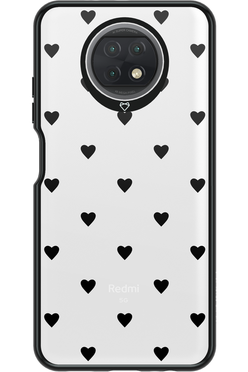 Hearts Transparent - Xiaomi Redmi Note 9T 5G