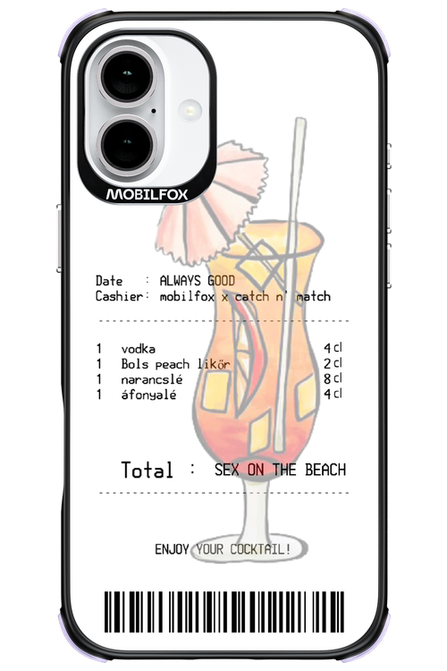 sex on the beach koktél - Apple iPhone 16 Plus