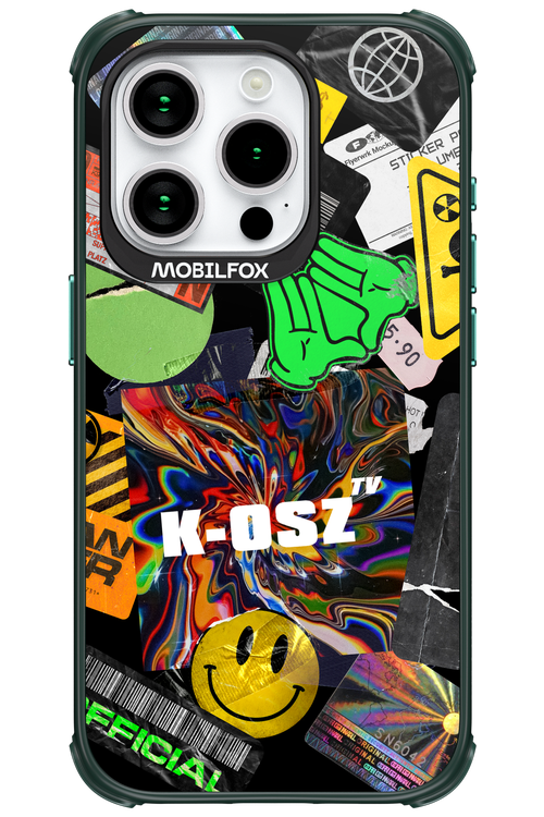 K-osz Sticker Black - Apple iPhone 15 Pro