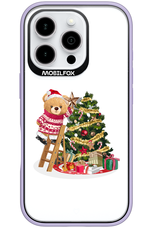 Christmas Bear (Transparent) - Apple iPhone 16 Pro