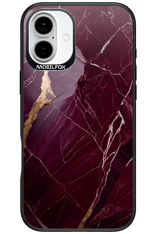 Burgundy Marble - Apple iPhone 16 Plus