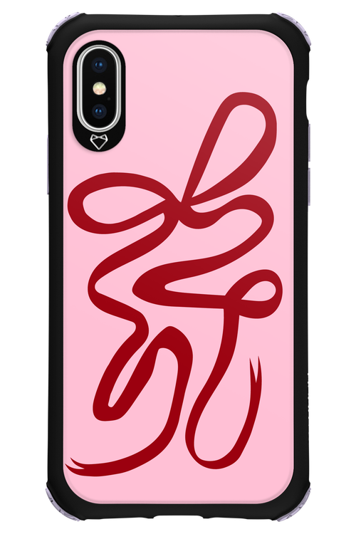 Burgundy Bow - Apple iPhone XS