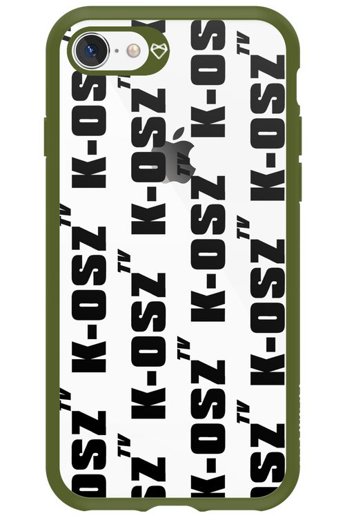 K-osz Transparent Black - Apple iPhone 8