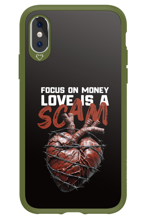 Focus on money, love is a scam - Apple iPhone X