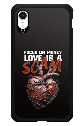 Focus on money, love is a scam - Apple iPhone XR