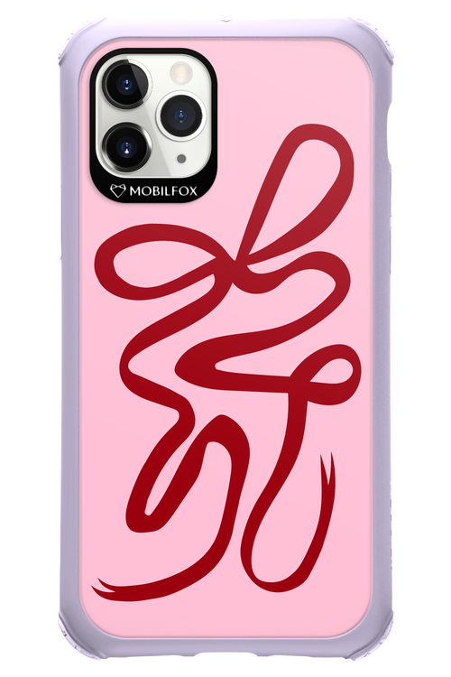 Burgundy Bow - Apple iPhone 11 Pro