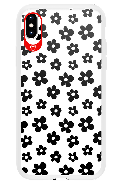Monochrome Flowers  - Apple iPhone XS