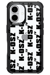 K-osz Transparent Black - Apple iPhone 16