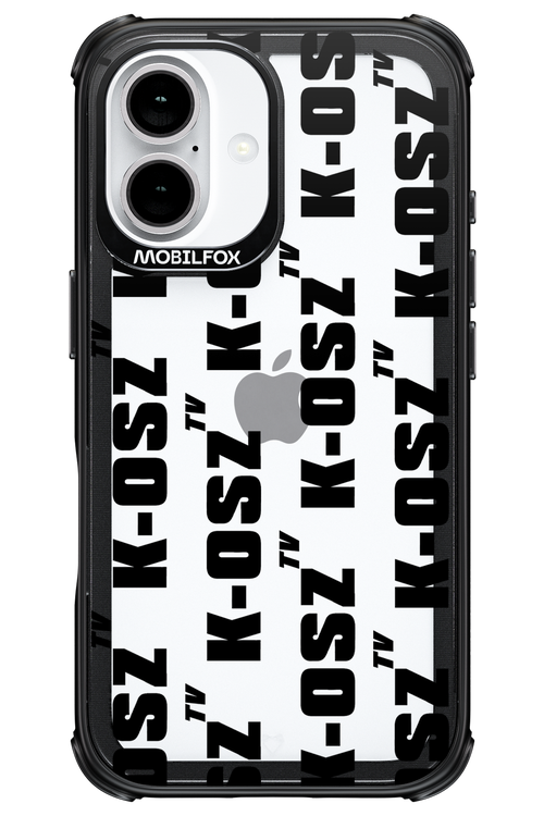 K-osz Transparent Black - Apple iPhone 16