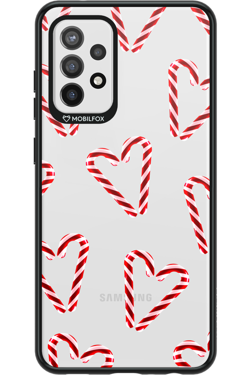 Candy Cane Hearts - Samsung Galaxy A72