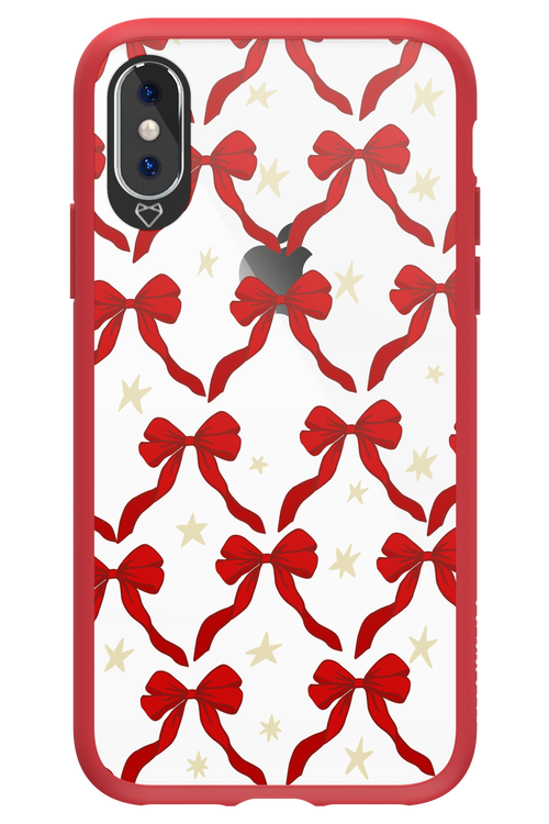 Bow & Stars (Transparent) - Apple iPhone XS