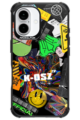 K-osz Sticker Black - Apple iPhone 16