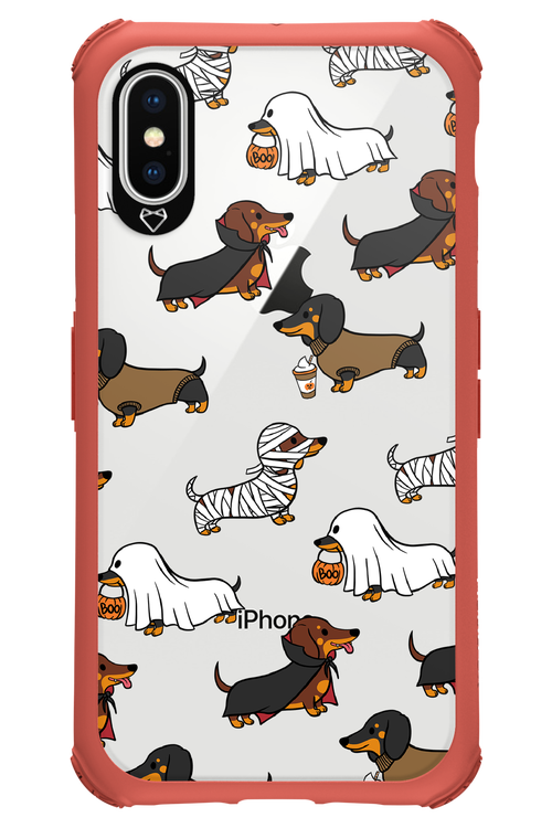 Scary Dachshund (Transparent) - Apple iPhone XS
