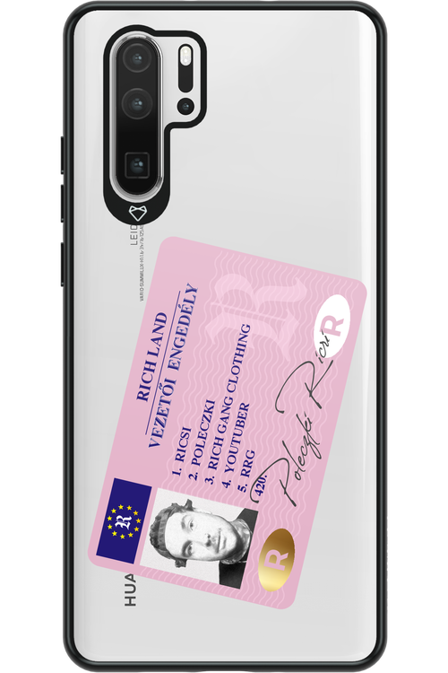Vezetői engedély - Huawei P30 Pro
