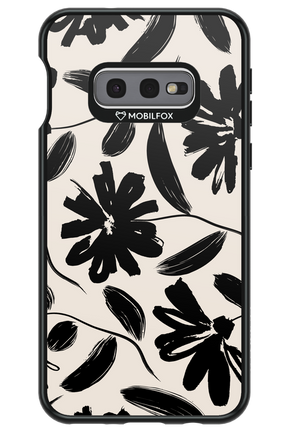 Monochrome Flowerss - Samsung Galaxy S10e
