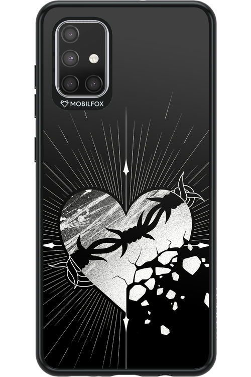 Fehér Szív - Samsung Galaxy A71