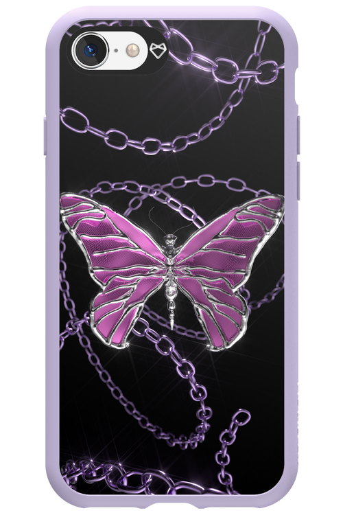 Butterfly Necklace - Apple iPhone SE 2022