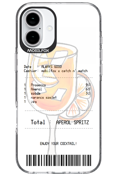 aperol spritz koktél - Apple iPhone 16 Plus