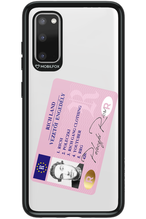 Vezetői engedély - Samsung Galaxy S20