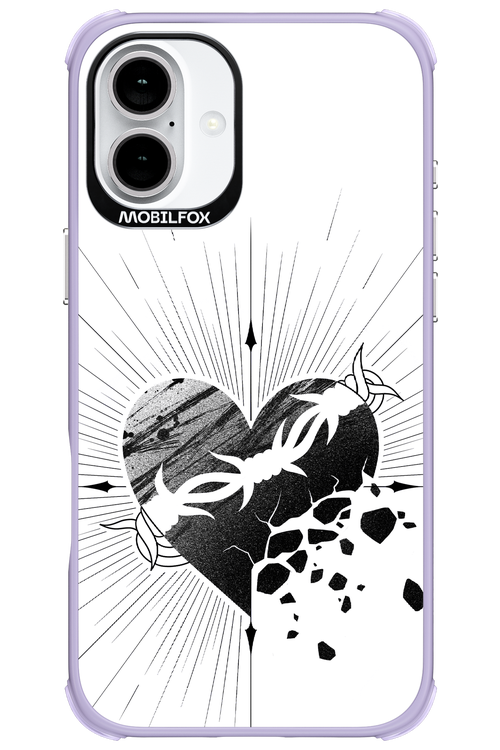 Fekete Szív - Apple iPhone 16 Plus