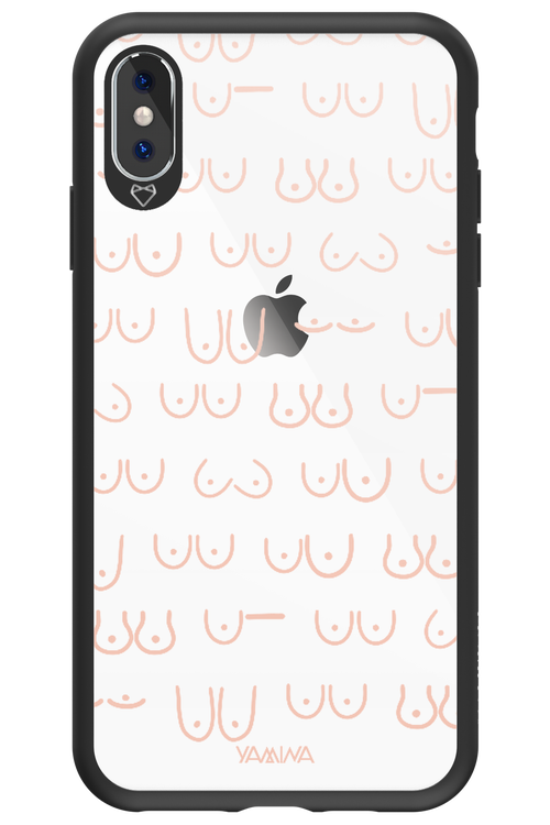 Boobies (Peach) - Apple iPhone XS Max