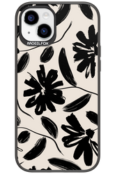 Monochrome Flowerss - Apple iPhone 15 Plus