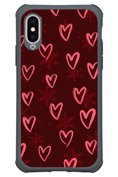 Christmas Hearts - Apple iPhone XS
