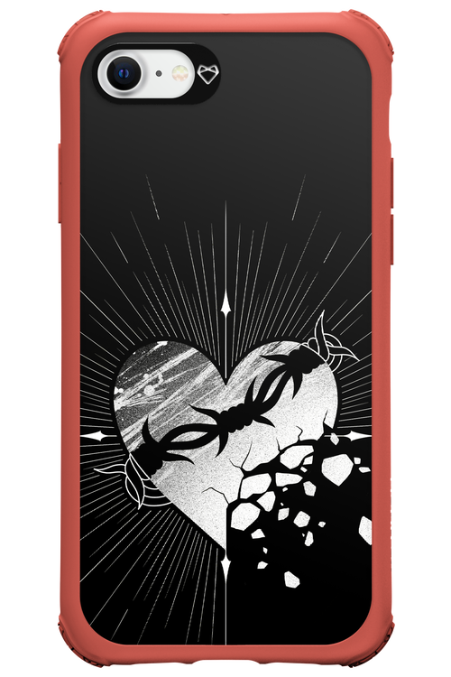 Fehér Szív - Apple iPhone 8