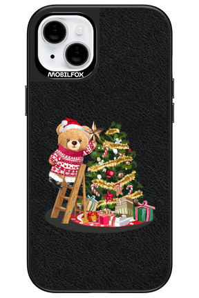 Christmas Bear (Leather) - Apple iPhone 15 Plus
