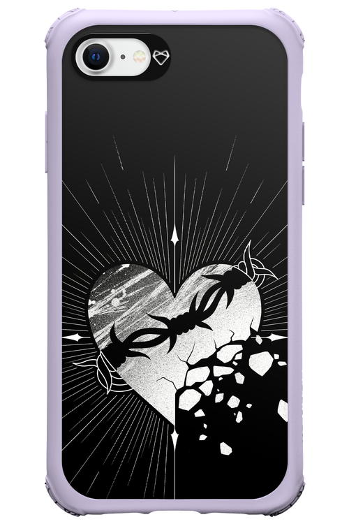 Fehér Szív - Apple iPhone SE 2020