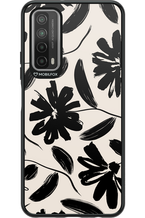 Monochrome Flowerss - Huawei P Smart 2021