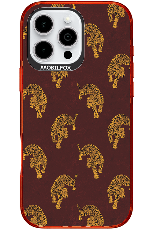 Burgundy Leopard Pattern - Apple iPhone 16 Pro Max