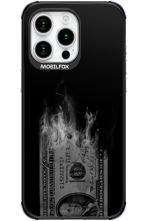 Money Burn B&W 2.0 - Apple iPhone 15 Pro Max